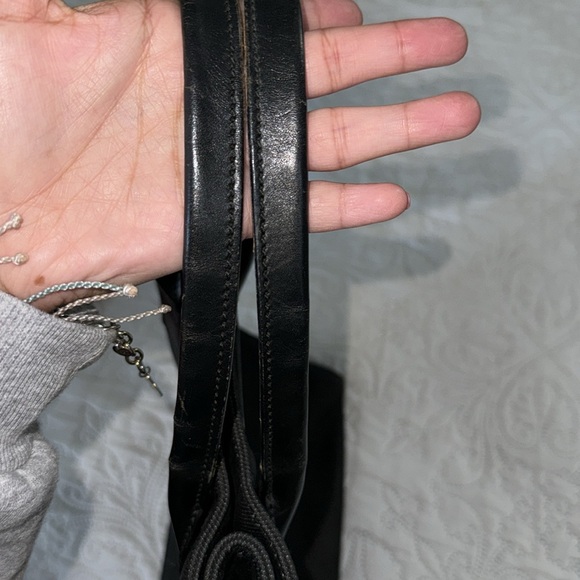 LOW START Gucci black denim tote bag - Picture 5 of 11